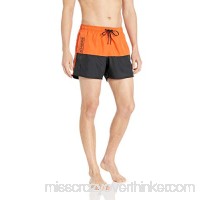 A|X Armani Exchange Men's Dual Colored Swimming Trunk Shorts Flame and Black B07N6XT5S5